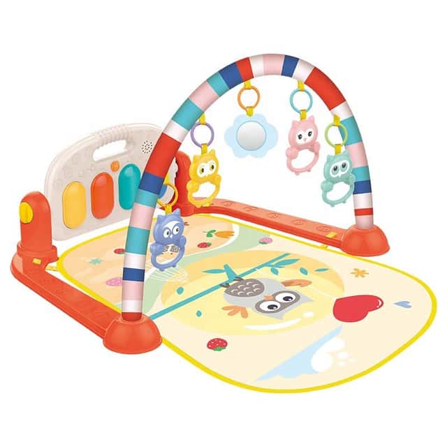 Baby Piano Playmat, Kick and Play Gym with Musical Sensory Toys for Newborns - View 1