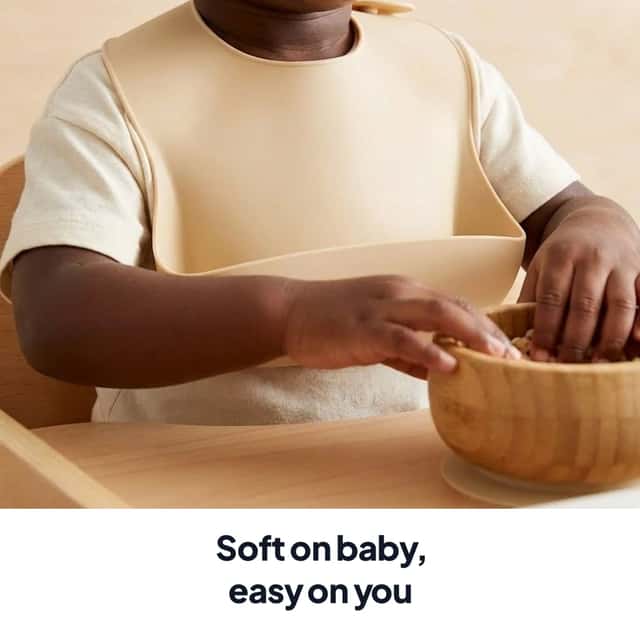 Silicone Baby Bib 3-Pack, Waterproof with Food Catcher - View 2