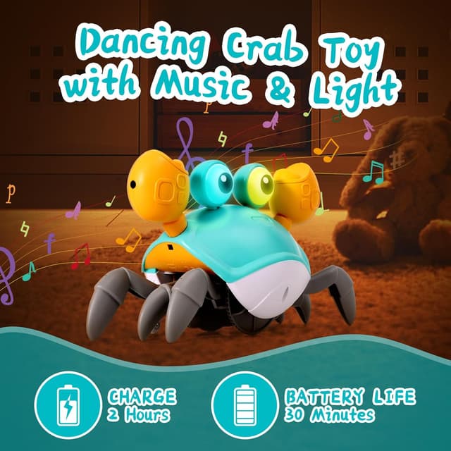 Rechargeable Crawling Crab Toy - View 2