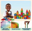 48 Piece Magnetic Tiles Building Set for Kids Ages 3+ - View 2