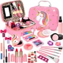 Kids Makeup Set for Girls (26 Pcs), Washable with Vanity Case - View 1