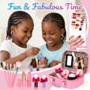 Kids Makeup Set for Girls (26 Pcs), Washable with Vanity Case - View 5
