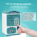 Mini ATM Piggy Bank for Kids, Fingerprint & Password Lock - View 5