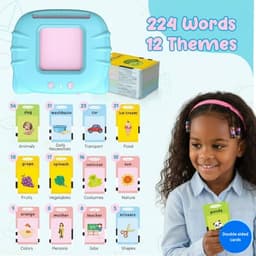 Talking Flashcards for Kids (224 Words), Speech Learning Toy for Toddlers