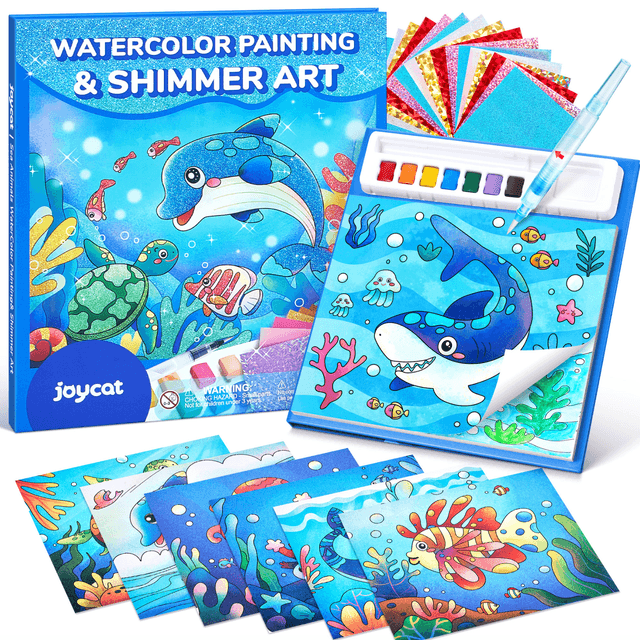 Reusable Water Coloring Book for Toddlers, Built-In Paint and Brush - View 2